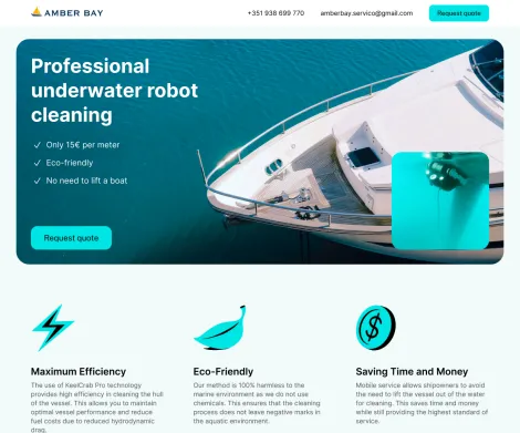 Amber Bay yacht cleaning